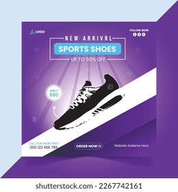 Sport Shoes Brand Social Media Post Templates