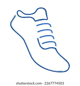 sport shoes brush on white background, vector illustration.