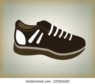sport shoes graphic design , vector illustration