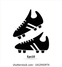 Sport Shoes icon black and white. Vector Illustration