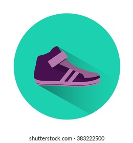 Sport shoes icon flat design nike air