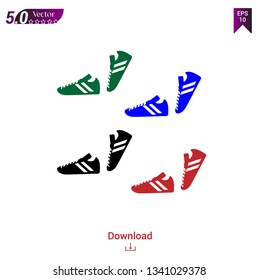 sport shoes icon illustration