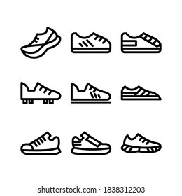 sport shoes icon or logo isolated sign symbol vector illustration - Collection of high quality black style vector icons
