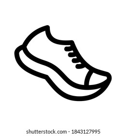 Running Shoes Glyph Icon Fitness Sport Stock Vector (Royalty Free ...