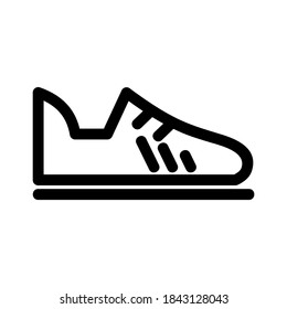 sport shoes icon or logo isolated sign symbol vector illustration - Collection of high quality black style vector icons
