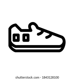 sport shoes icon or logo isolated sign symbol vector illustration - Collection of high quality black style vector icons
