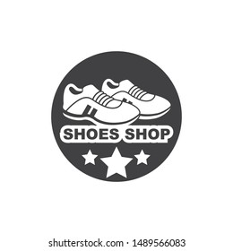 sport shoes icon logo vector illustration design template