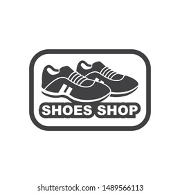 sport shoes icon logo vector illustration design template