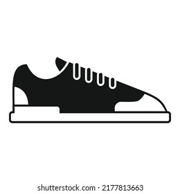 Sport shoes icon simple vector. Fit body. Detox exercise