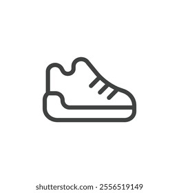 Sport shoes icon Vector logo outline