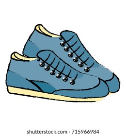 sport shoes isolated icon