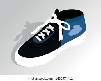 sport shoes for playing badminton, running, or other