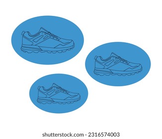 Sport shoes Royalty Free Vector Image, Free running shoes - Vector Art, Vector Illustration Sneakers Sports Shoes Line Stock Vector (Royalty Free) with eps 10