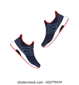 sport shoes. Sneaker. Shoes for running. vector