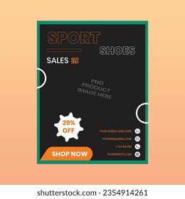 Sport shoes vector design for