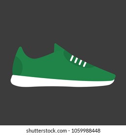 sport shoes vector flat design