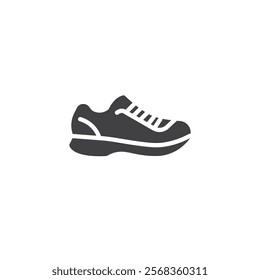 Sport shoes vector icon. filled flat sign for mobile concept and web design. Sneakers glyph icon. Symbol, logo illustration. Vector graphics