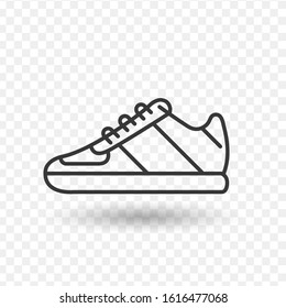 Sport shoes vector icon. Stock vector illustration isolated on white background.