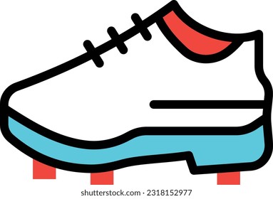 sport shoes Vector illustration on a transparent background. Premium quality symmbols. Line Color vector icons for concept and graphic design.