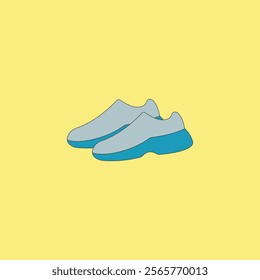 Sport shoes vector illustration. Sneakers for jogging and sports