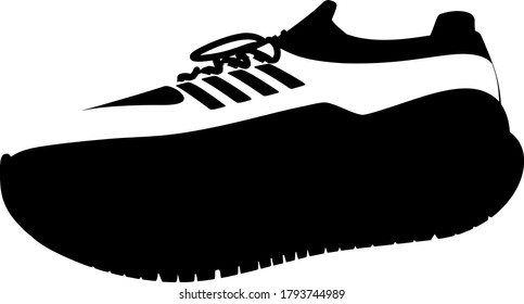 Sport shoes vector isolated on white