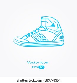 sport shoes vector isolated on white background