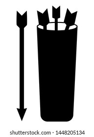 Sport |  Shoot Arrow  Vector Illustration Silhouette