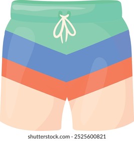 Sport shorts cartoon icon. Male fashion clothes isolated on white background