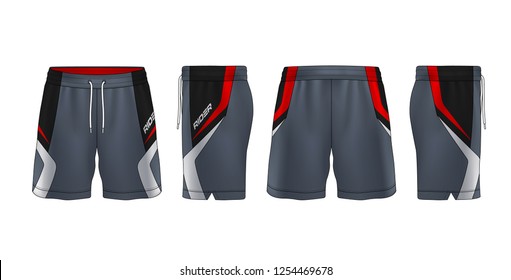 Sport Shorts Design Template, Fashion Vector Illustration.