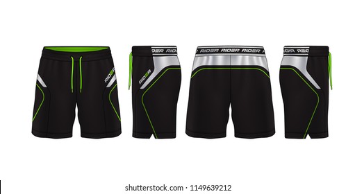 Sport Shorts Design Template,pants Fashion Vector Illustration.