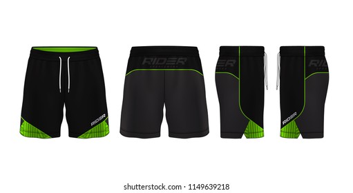 sport shorts design template,pants fashion vector illustration.