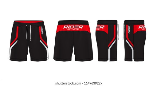 sport shorts design template,pants fashion vector illustration.