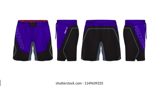 sport shorts design template,pants fashion vector illustration.