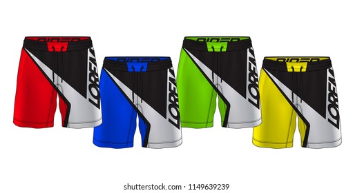 sport shorts design template,pants fashion vector illustration.