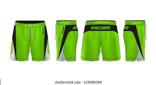 Sport Shorts Design Template,pants Fashion Vector Illustration.