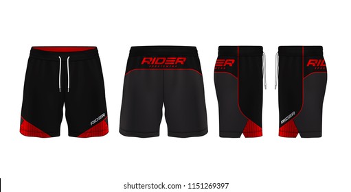 Sport Shorts Design Template,pants Fashion Vector Illustration.