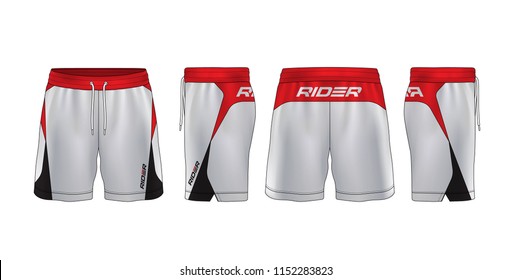 Sport Shorts Design Template,pants Fashion Vector Illustration.