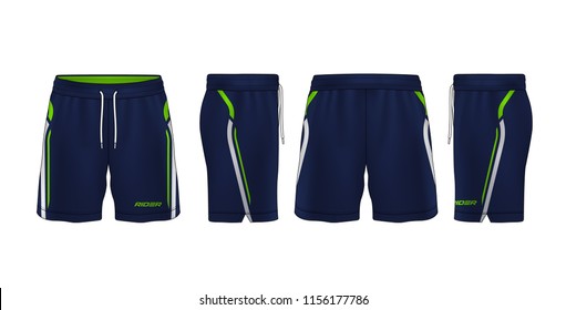 sport shorts design template,pants fashion vector illustration.