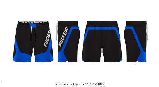 sport shorts design template,pants fashion vector illustration.