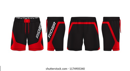 sport shorts design template,pants fashion vector illustration.