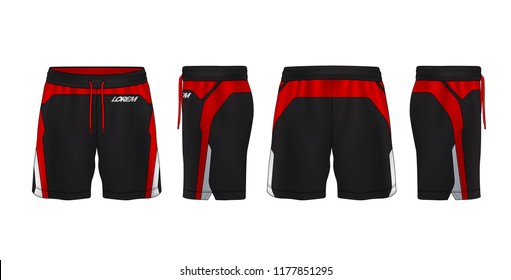 sport shorts design template,pants fashion vector illustration.