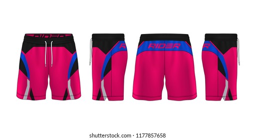 sport shorts design template,pants fashion vector illustration.