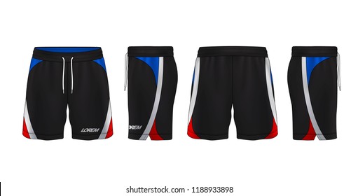 Sport Shorts Design Template,pants Fashion Vector Illustration.