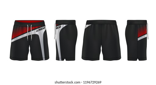 sport shorts design template,pants fashion vector illustration.