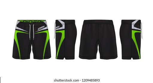 sport shorts design template,pants fashion vector illustration.