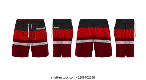 sport shorts design template,pants fashion vector illustration.