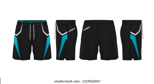 sport shorts design template,pants fashion vector illustration.