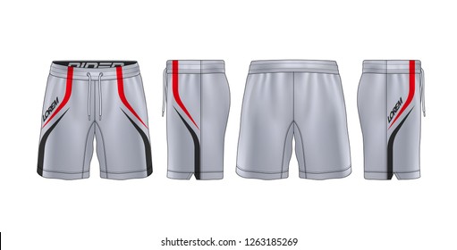 sport shorts design template,pants fashion vector illustration.