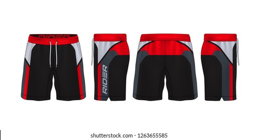 Sport Shorts Design Template,pants Fashion Vector Illustration.