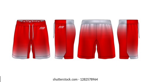 sport shorts design template,pants fashion vector illustration.